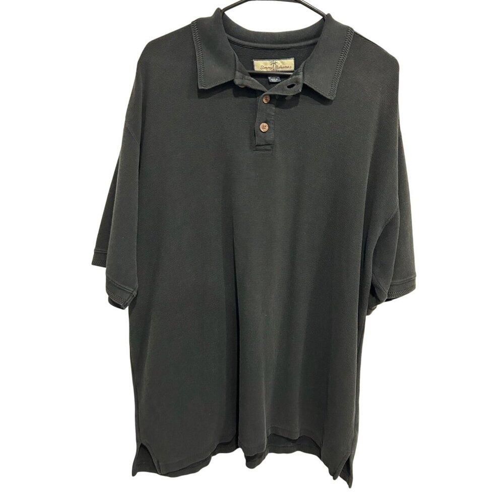 Tommy Bahama Mens Silk Cotton Polo Shirt Sz XL